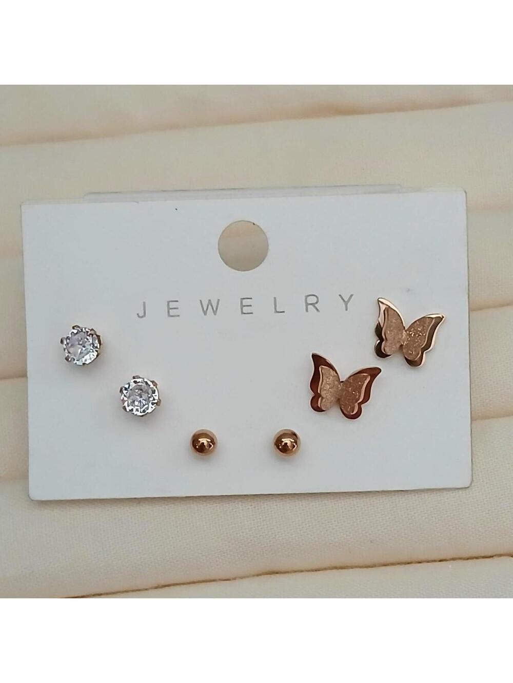 Multi-colored butterfly earrings with gold glitter #butterfly #glitter